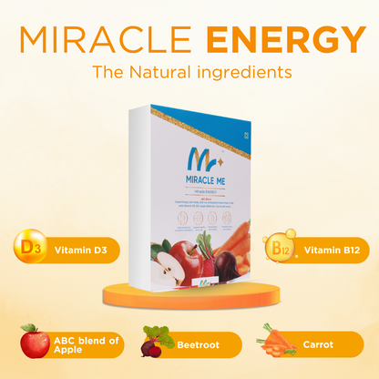 Miracle Energy: Power Up Your Day Naturally with fruits & vegetables Goodness